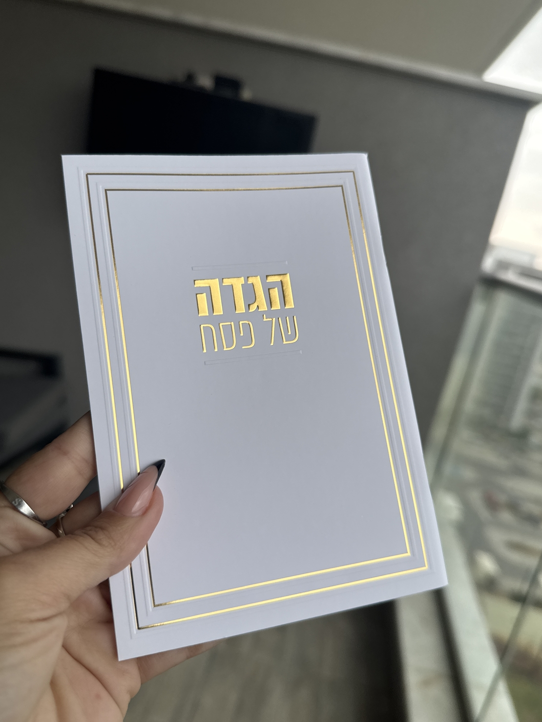 הגדה לפסח דגם קלאסי זהב / כסף