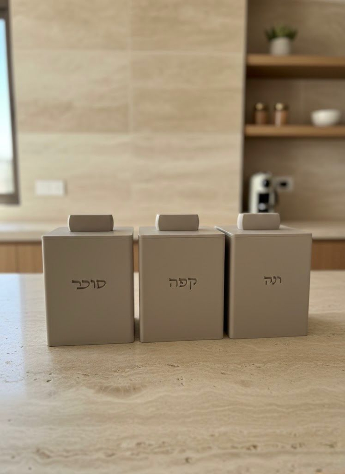 סט תה קפה סוכר מלבני