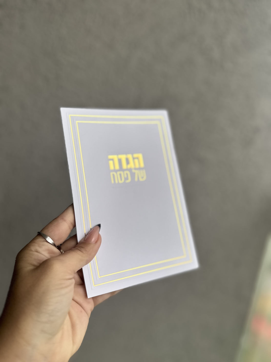 הגדה לפסח דגם קלאסי זהב / כסף