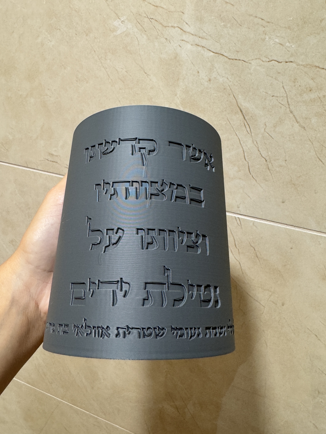 נטלה ״אשר קידשנו במצוותיו״