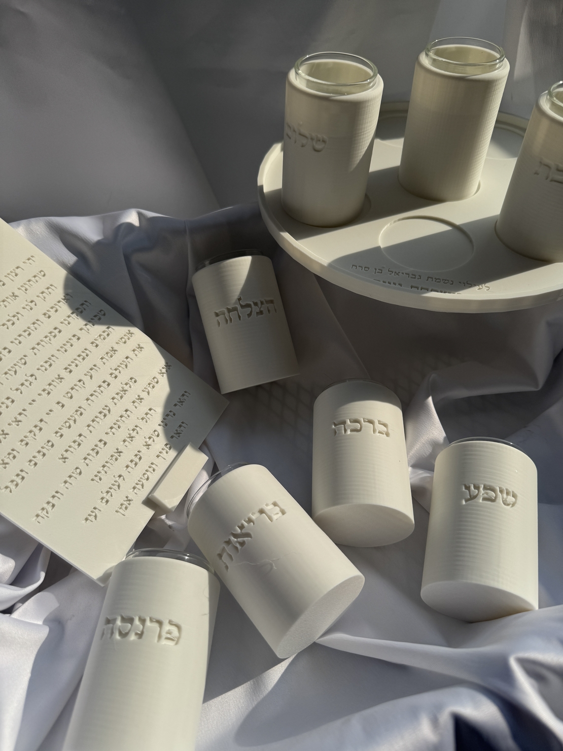 סט הדלקת נרות מוגדל - 8 פמוטים