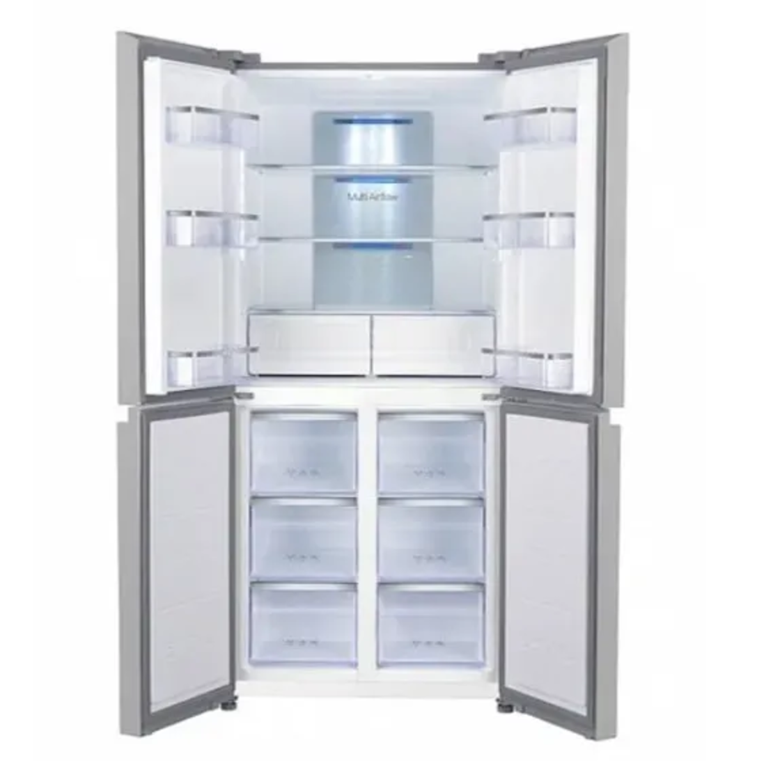 מקרר 4 דלתות 431 ליטר AI-460WE XA-EG אפור אלגנט AIWA