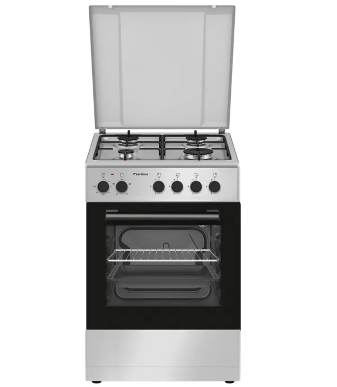תנור משולב גז 50 פירלס PR 5005 IX סילבר Peerless