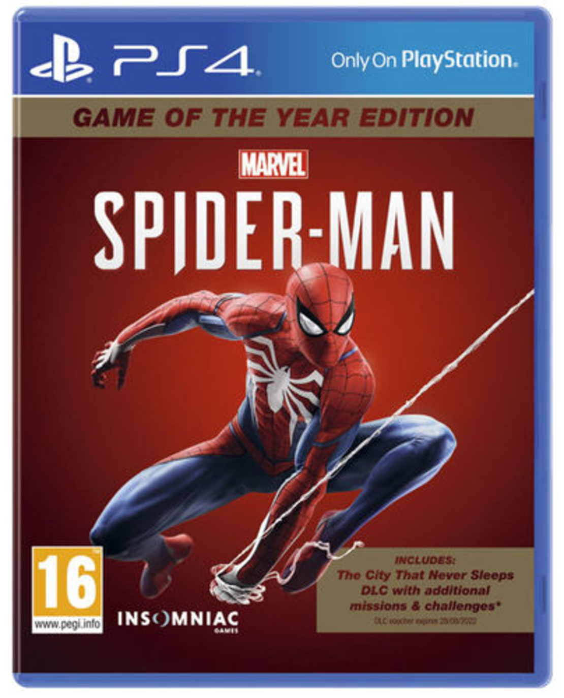 PS4 SPIDERMAN GAME OF THE YEAR סוני
