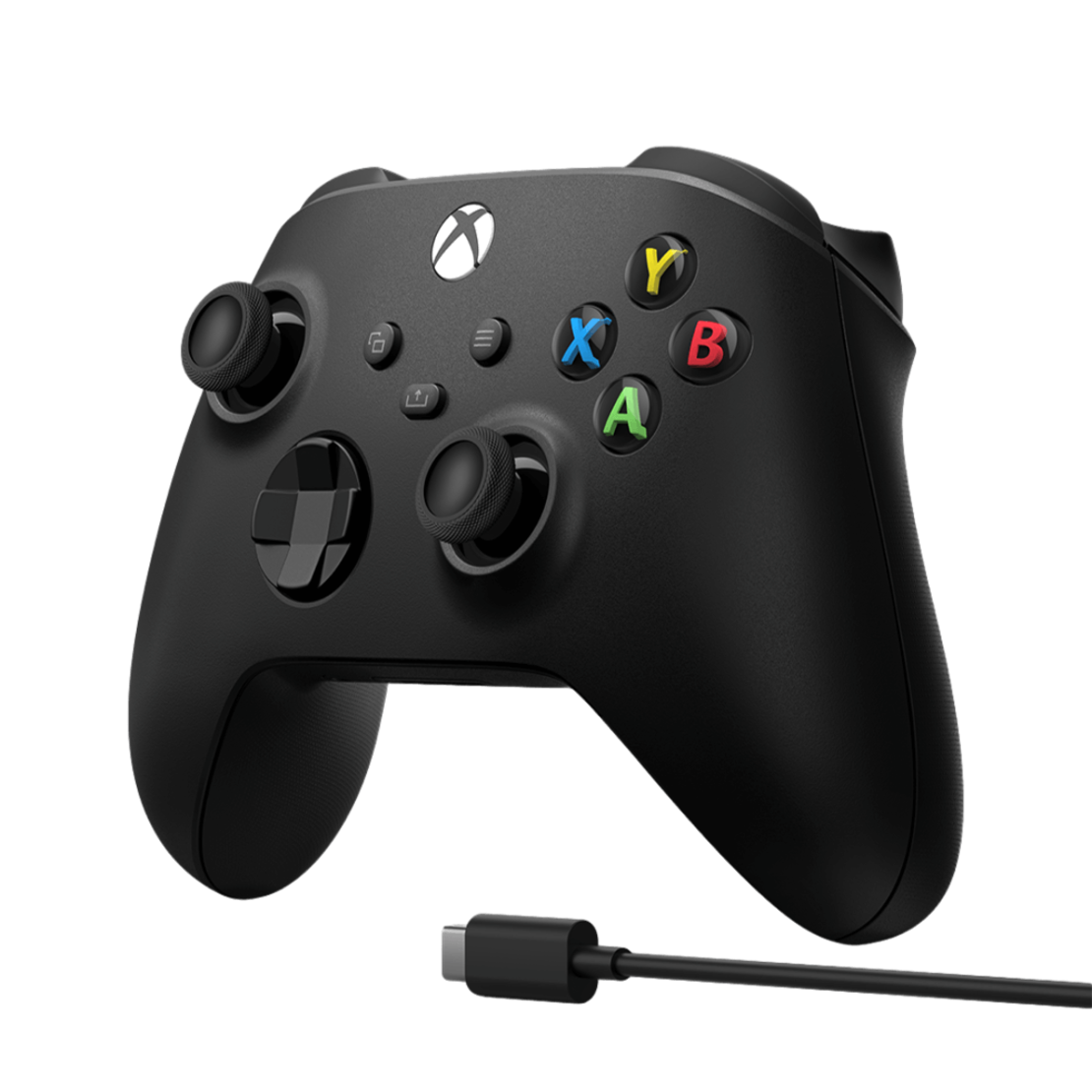 בקר XBOX Series S | X אלחוטי בצבע שחור כולל כבל ® USB-C