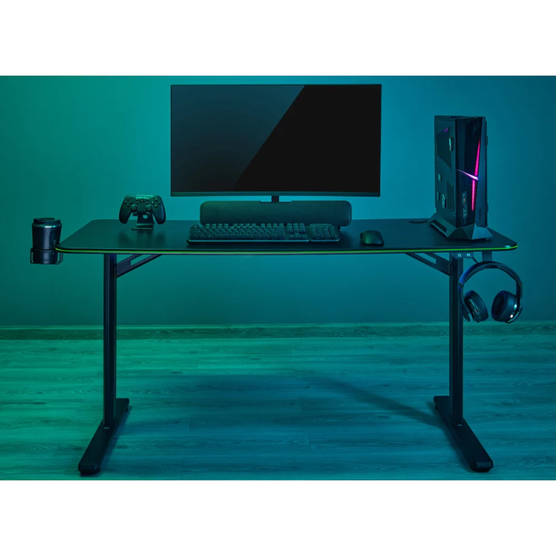 שולחן גיימינג מקצועיGMD08-2 RGB מבית LUMI