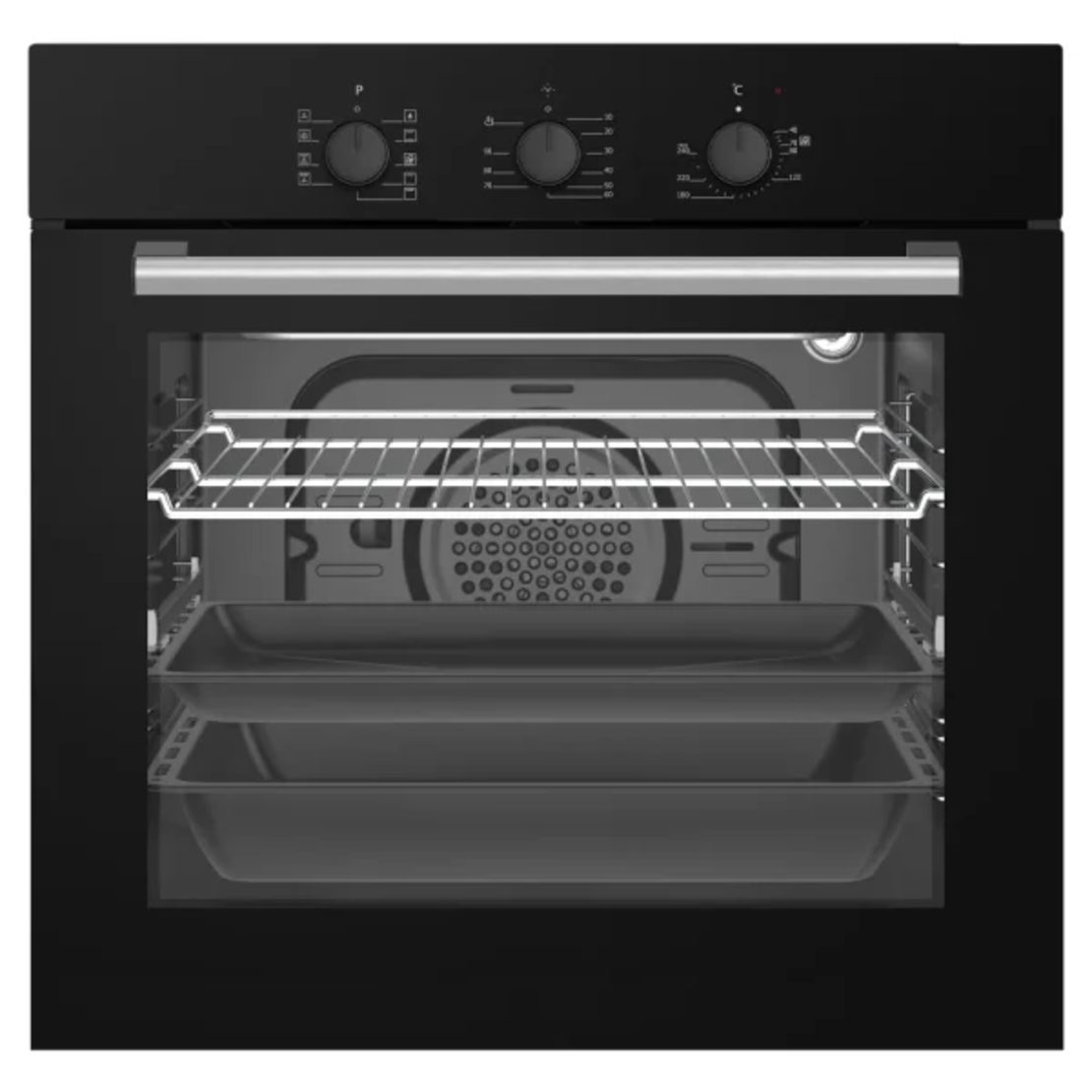תנור בנוי 60 שחור PR 8500 BLK TRB פירלס Peerless