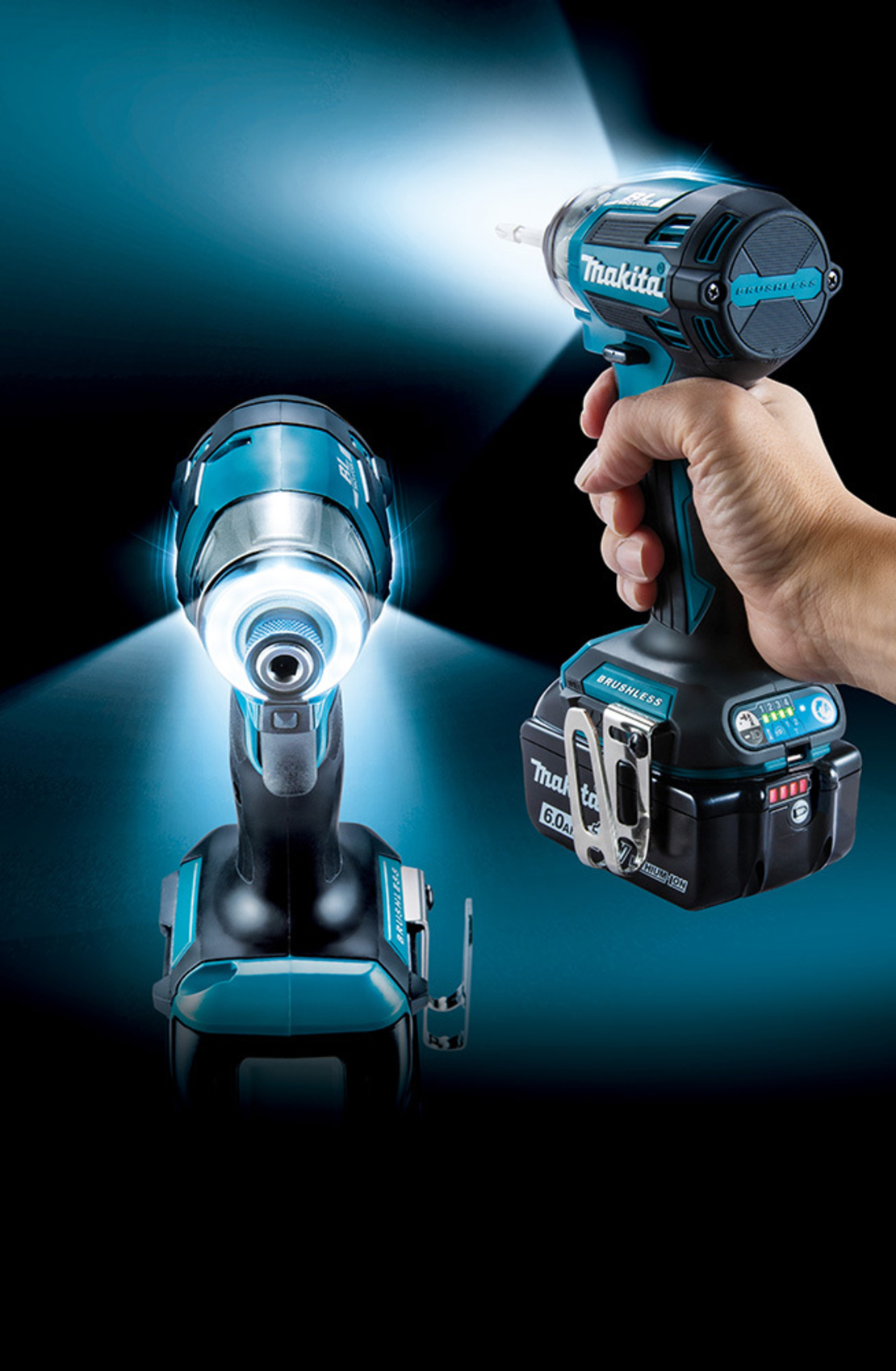 גוף מברגת אימפקט 180 ניוטון-מטר מנוע BL מתח 18V דגם MAKITA DTD173Z מקיטה