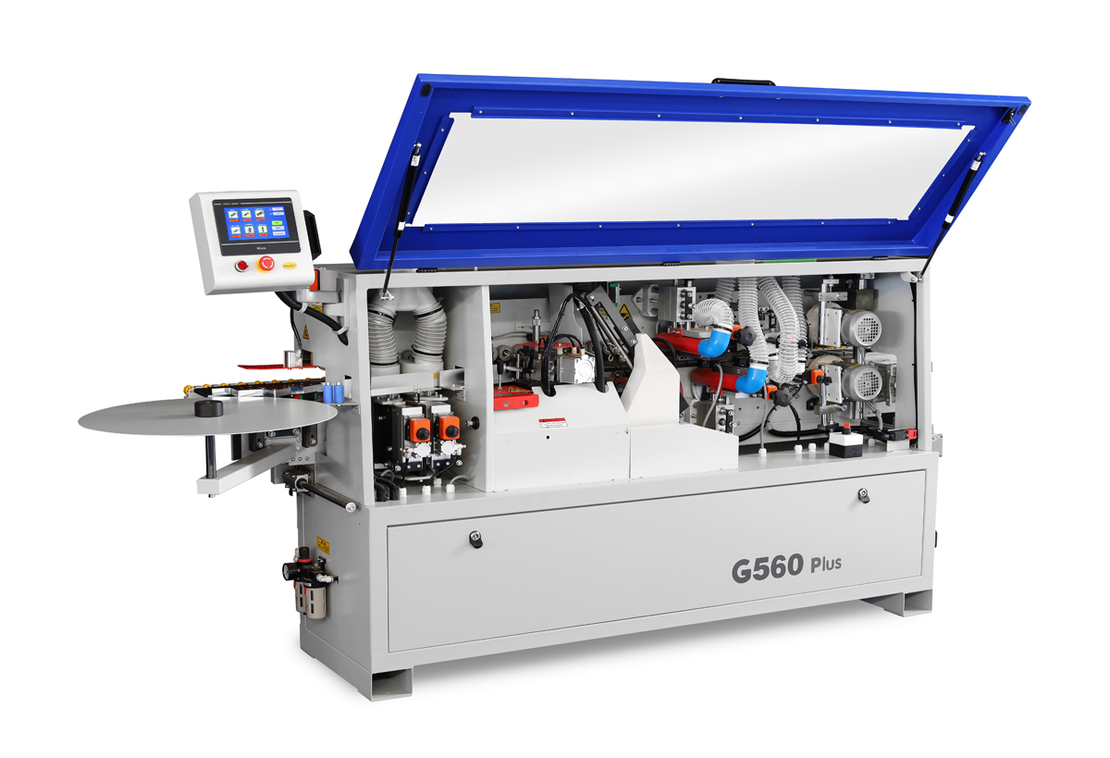 HOLLY- G560 PLUS, מכונת קנטים תעשייתית, כולל כרסום מקדים וציקלינות לגימורים מושלמים