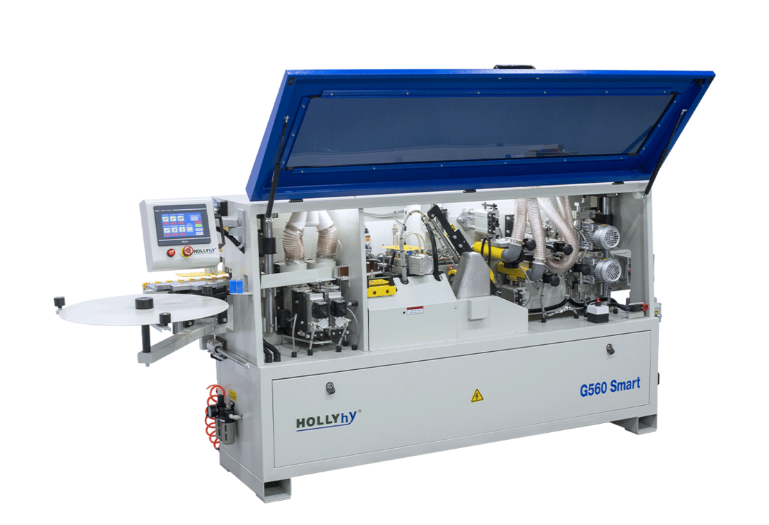 HOLLY- G560 SMART מכונת קנטים תעשייתית, כולל כרסום מקדים וציקלינות לגימור מושלם