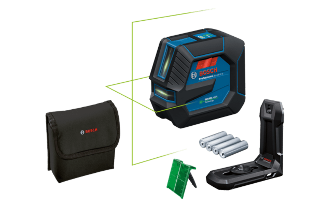 פלס לייזר צלב ירוק בוש GLL 20-22G BOSCH
