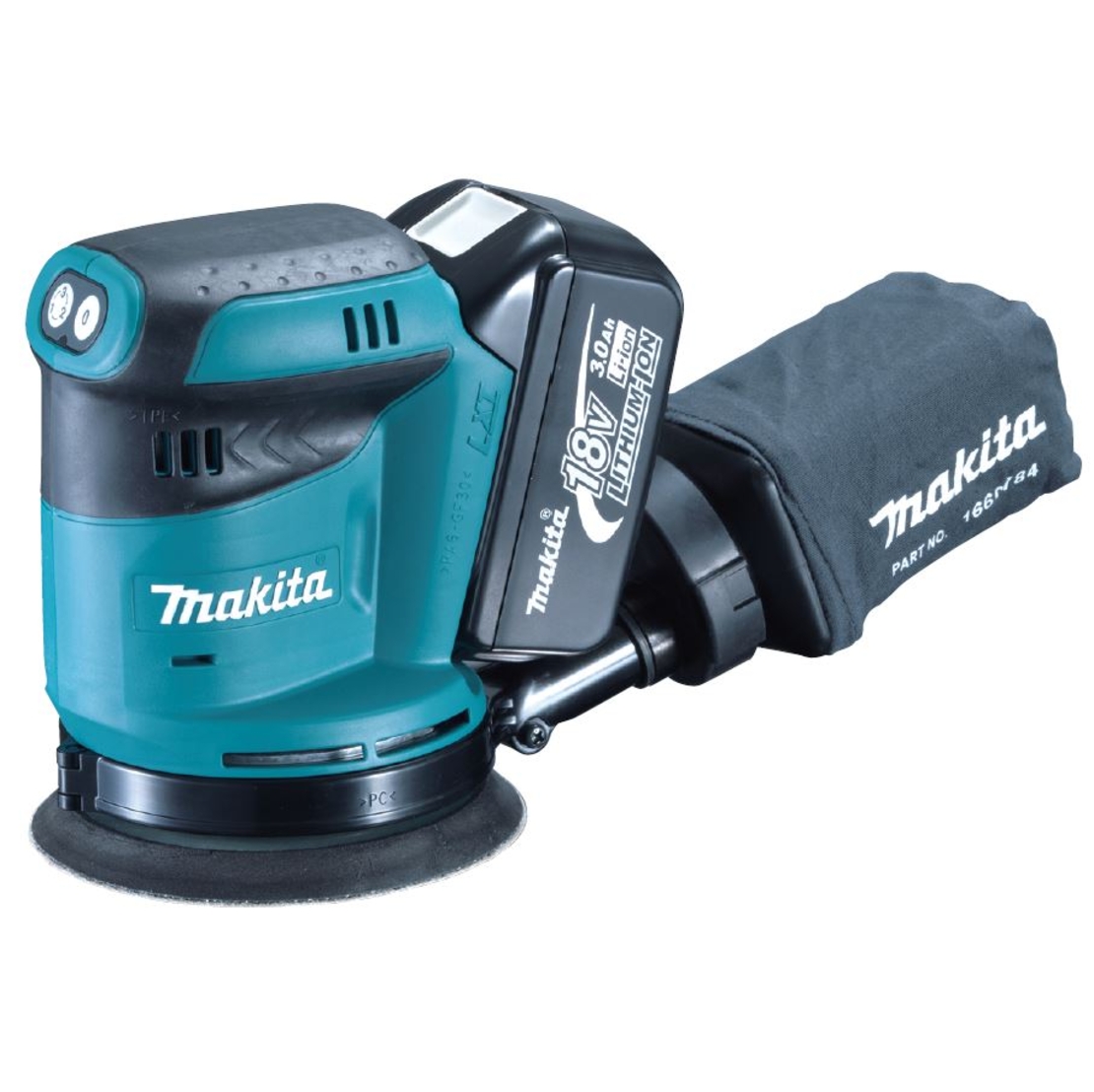 מלטשת אקצנטרית DBO180 18V מתוצרת Makita