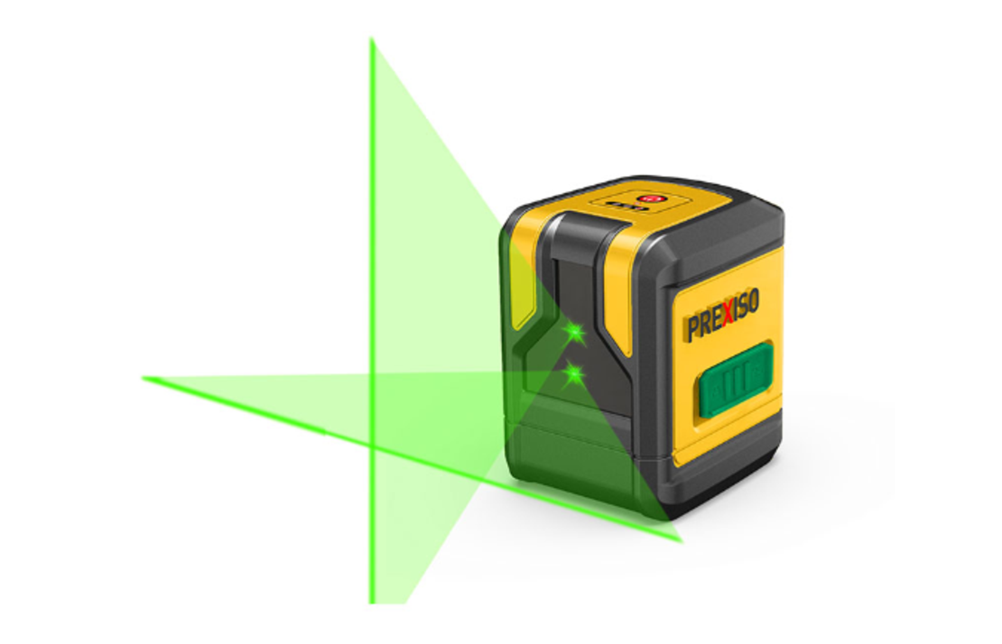 פלס לייזר 2 קווים ירוקים PREXISO PLC-10PG פרקסיסו