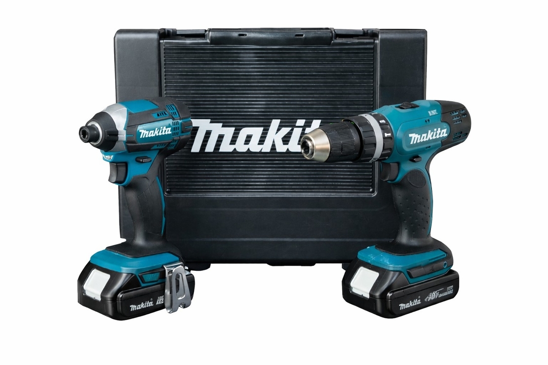 סט מברגת אמפקט + מקדחת פוטר + סוללות 2.0A + מטען - מזוודה מתנה