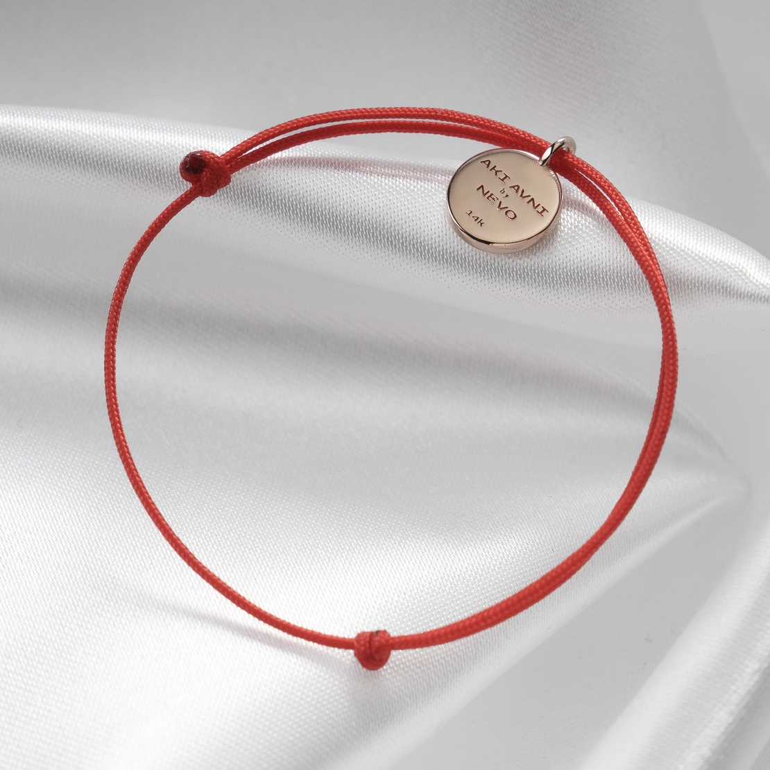 Charm Red Bracelet - 14k Rose Gold