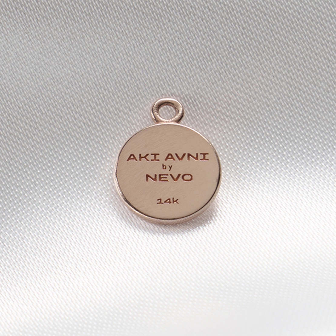 Solid 14k Rose Gold Pendant - NEVER AGAIN IS NOW