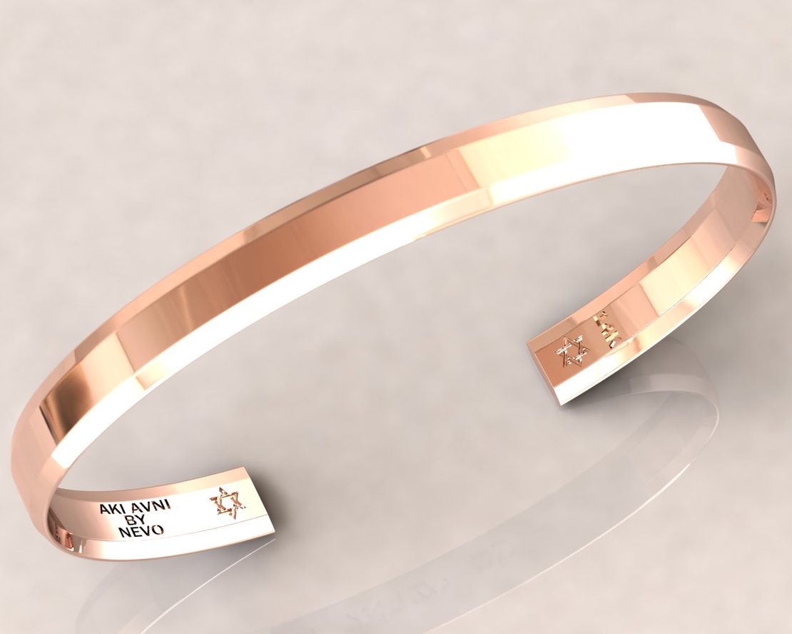 Solid 14k Rose Gold Cuff