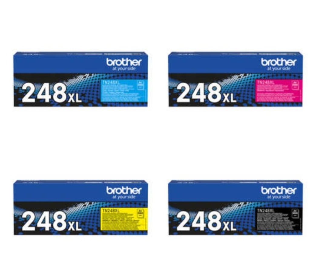 סט טונרים  מקורי למדפסת ברדר דגם TN-248XL - BK-M-C-Y