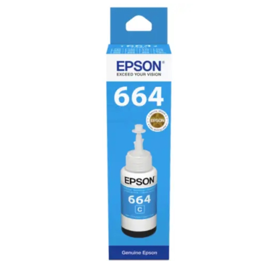 דיו כחול מקורי למדפסת אפסון T6642CYAN עד 4500 דף