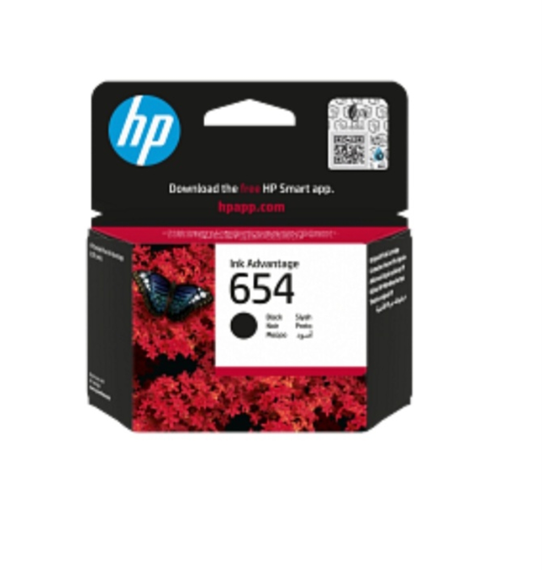 דיו שחור מקורי למדפסת HP 654 7FP39UE