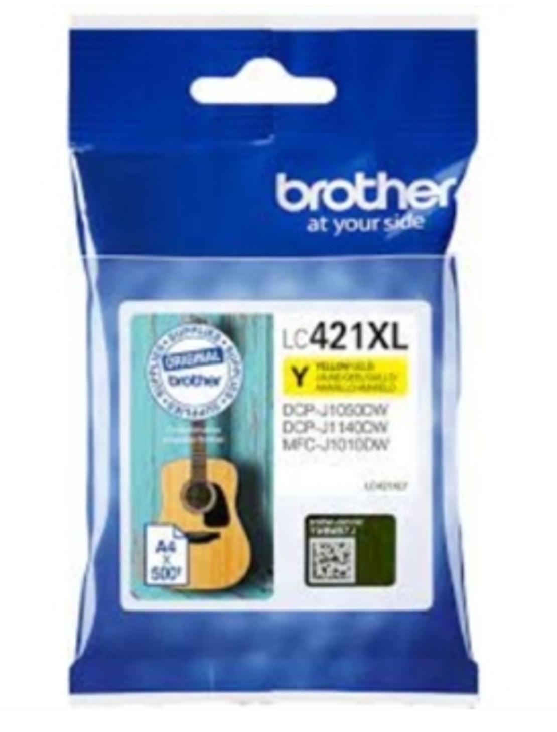 דיו צהוב מקורי למדפסת ברדר LC421Y - XL