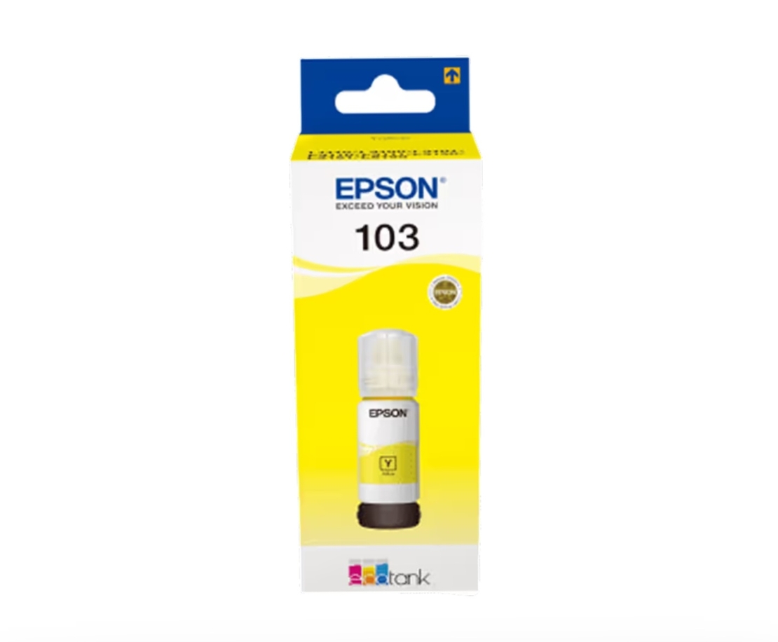 דיו צהוב מקורי למדפסת אפסון 103YELLOW עד 7500 דף