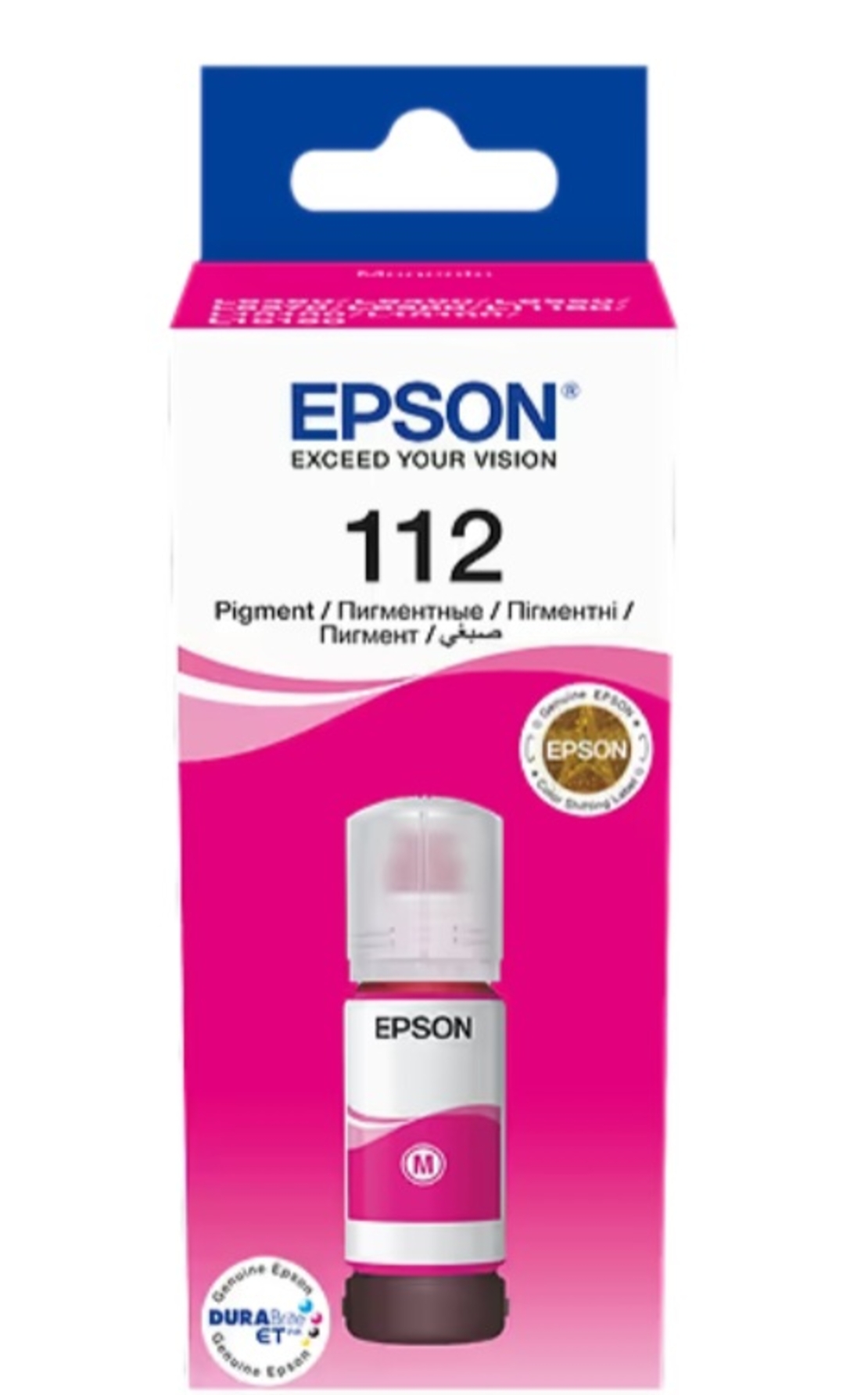 דיו אדום מקורי למדפסת אפסון T112 MAGENTA עד 6000 דף