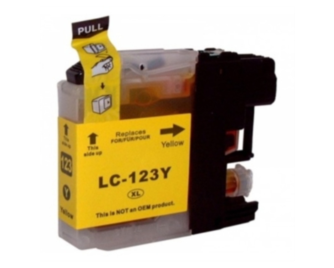 דיו צהוב תואם למדפסת ברדר LC-123