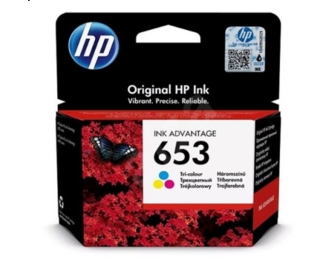 דיו צבעוני מקורי למדפסת HP653 3YM74AE