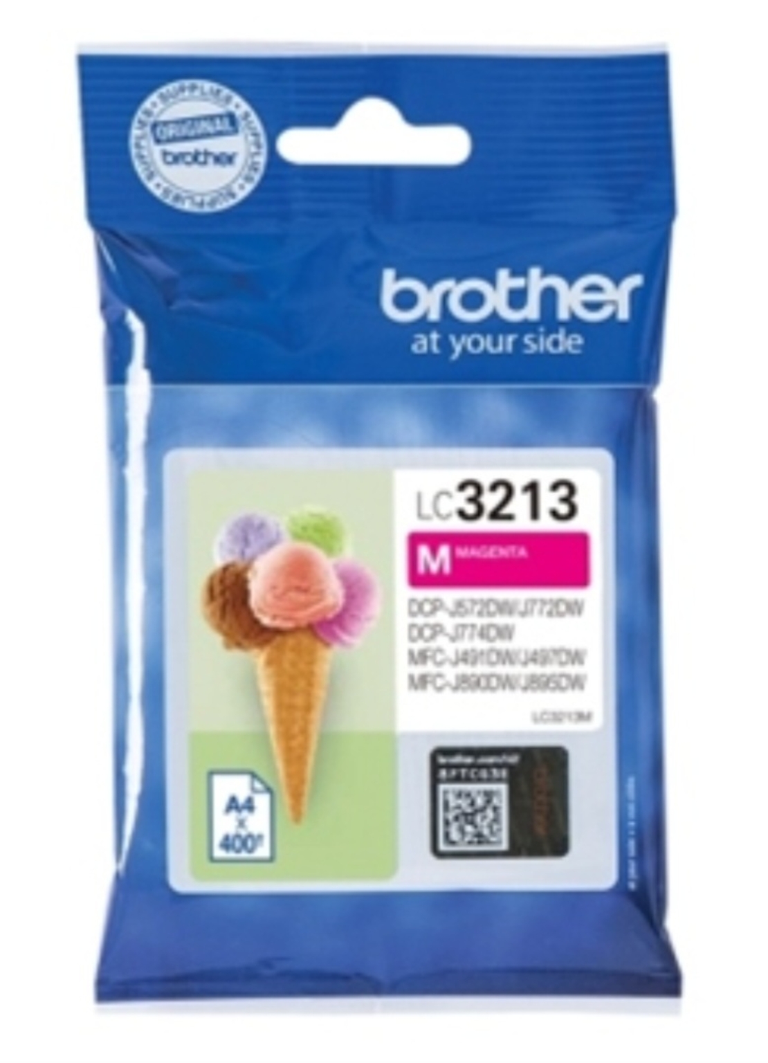 דיו אדום מקורי למדפסת ברדר BROTHER  LC3213M