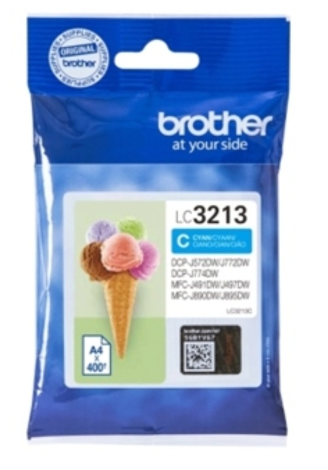 דיו כחול מקורי למדפסת ברדר BROTHER LC3213C