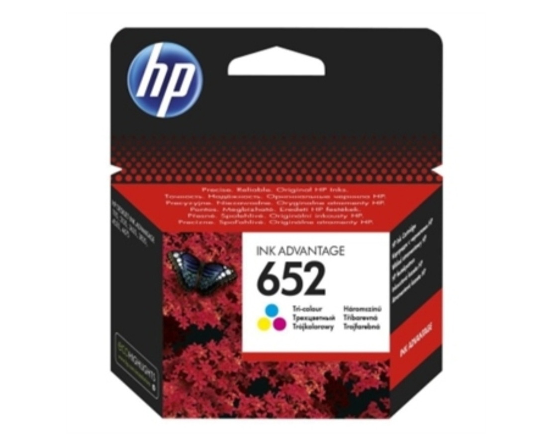 דיו צבעוני מקורי למדפסת HP 652 F6V24AE
