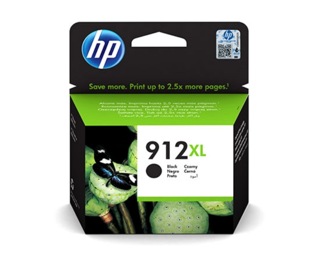 דיו שחור מקורי למדפסת HP 912XL BK 3YL84AE