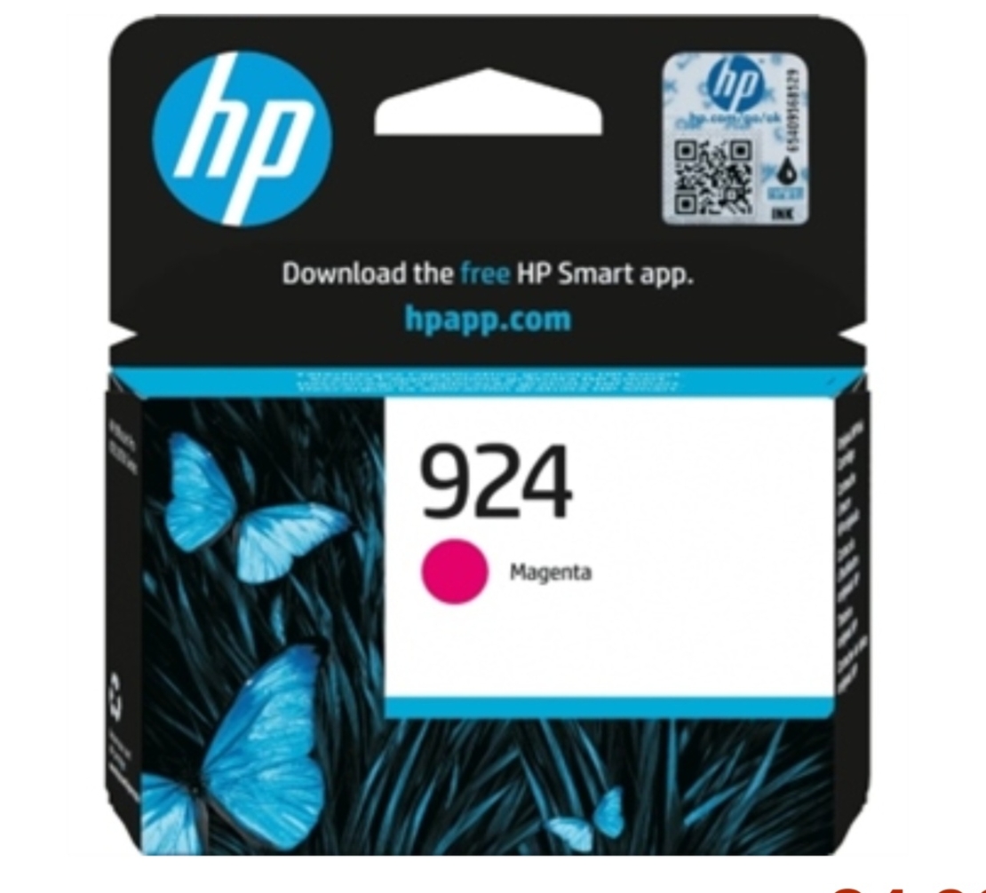 דיו אדום מקורי למדפסת  (400 דף) HP924 4K0U4NE