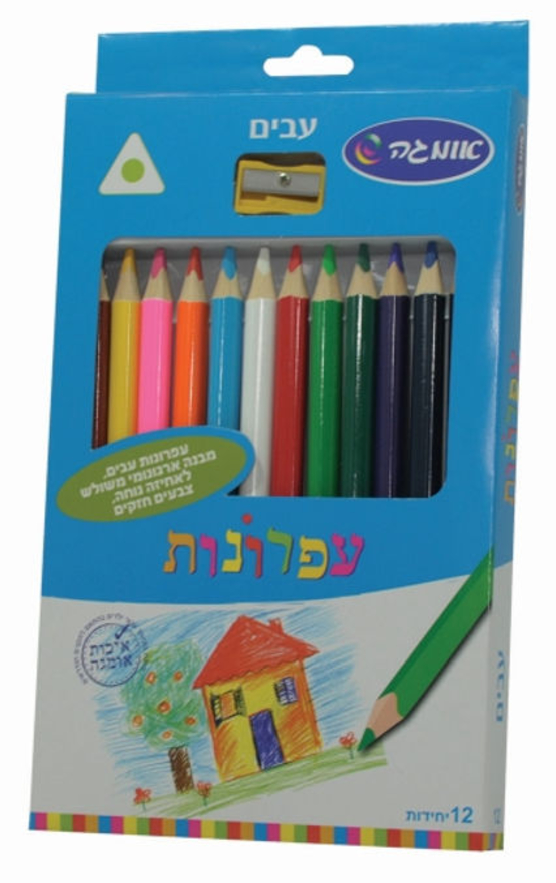 טושים משולשים 12 בקופסא