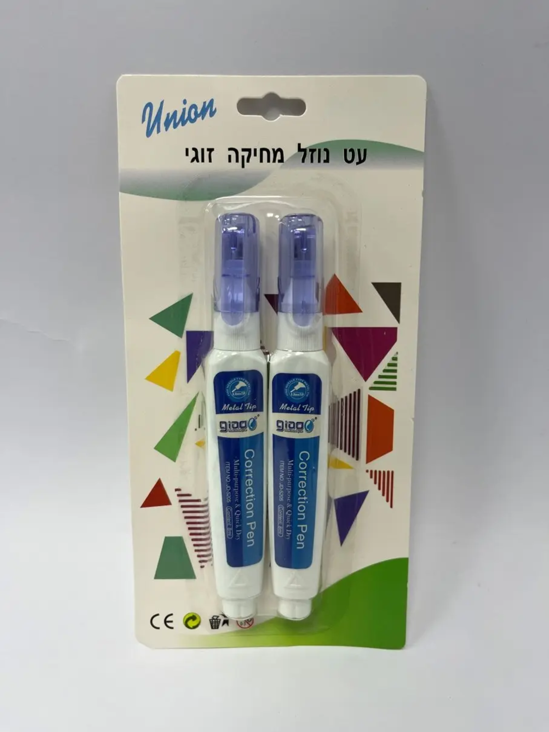 טיפקס עט זוגי בלוח