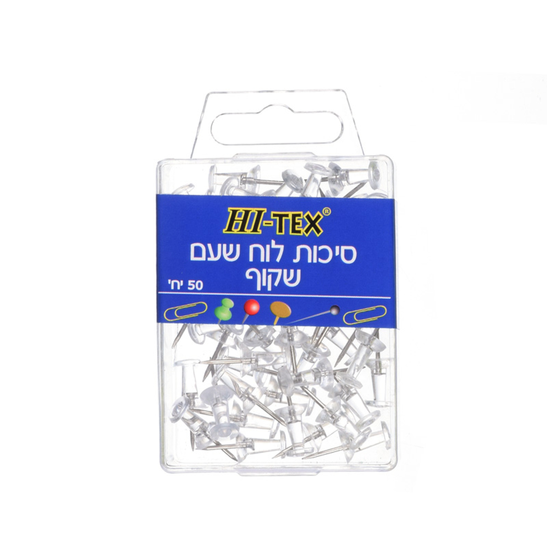 הייטקס סיכות לוח שעם 50 יח'