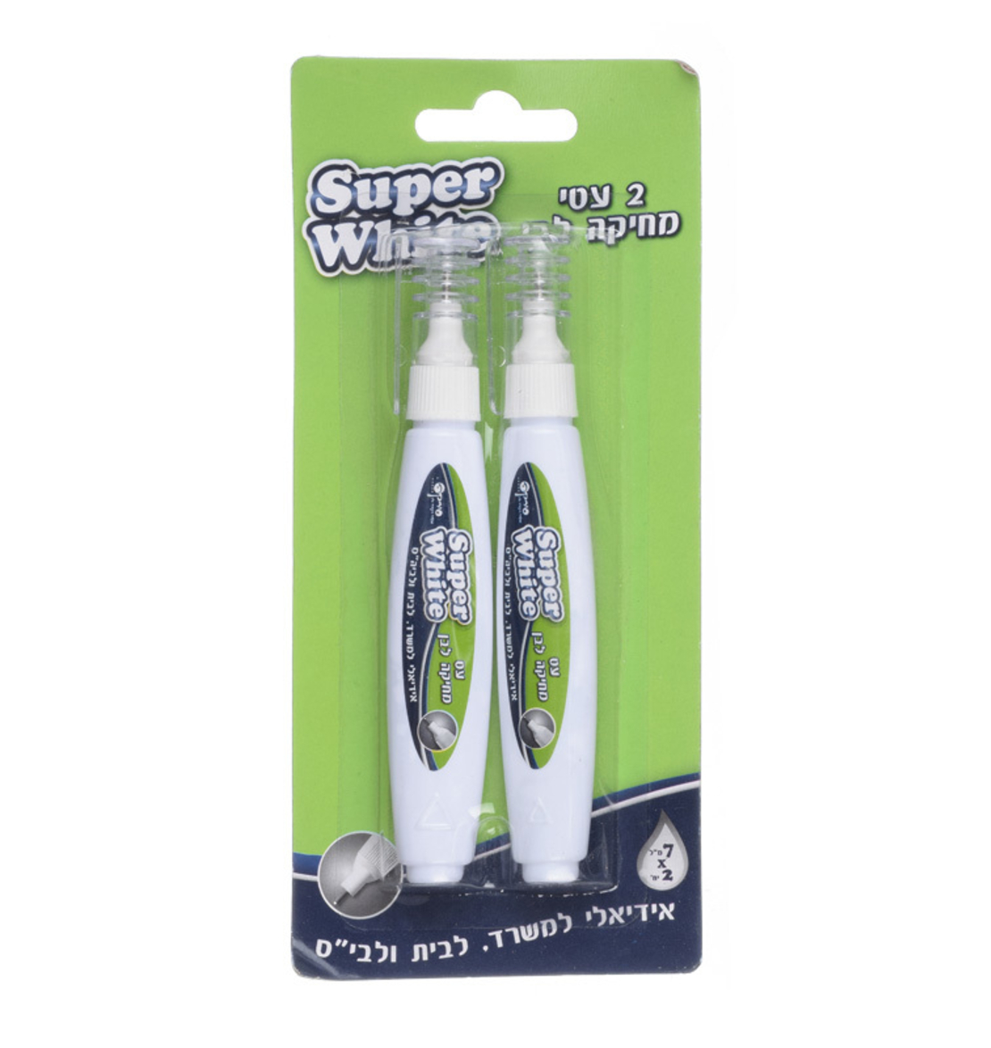 עט למחיקה 2 יח' בבליסט Super White