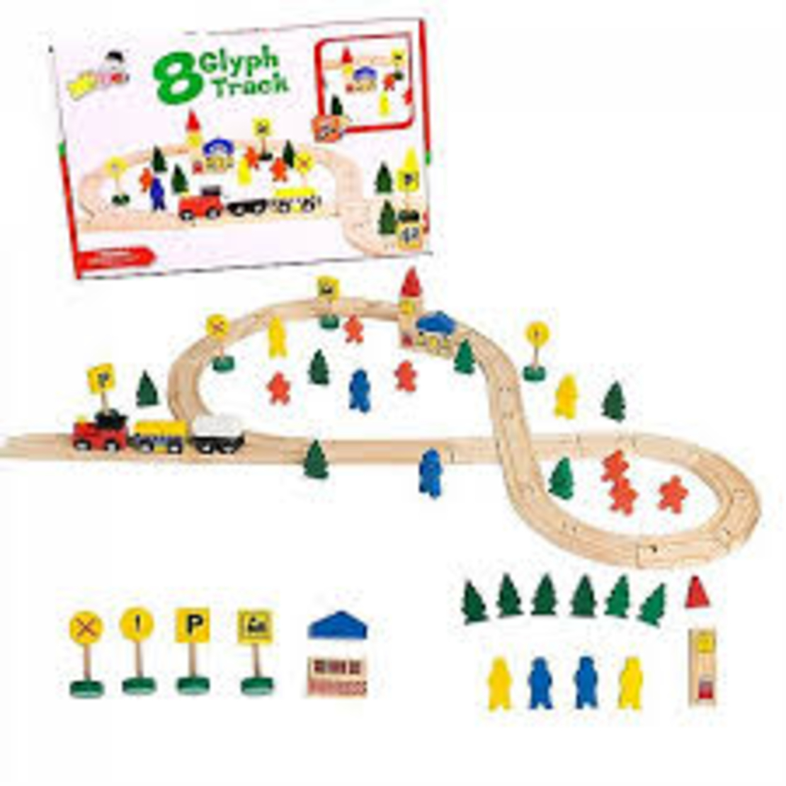 רכבת עץ מסילות 48 חלק 37X24 מקורית