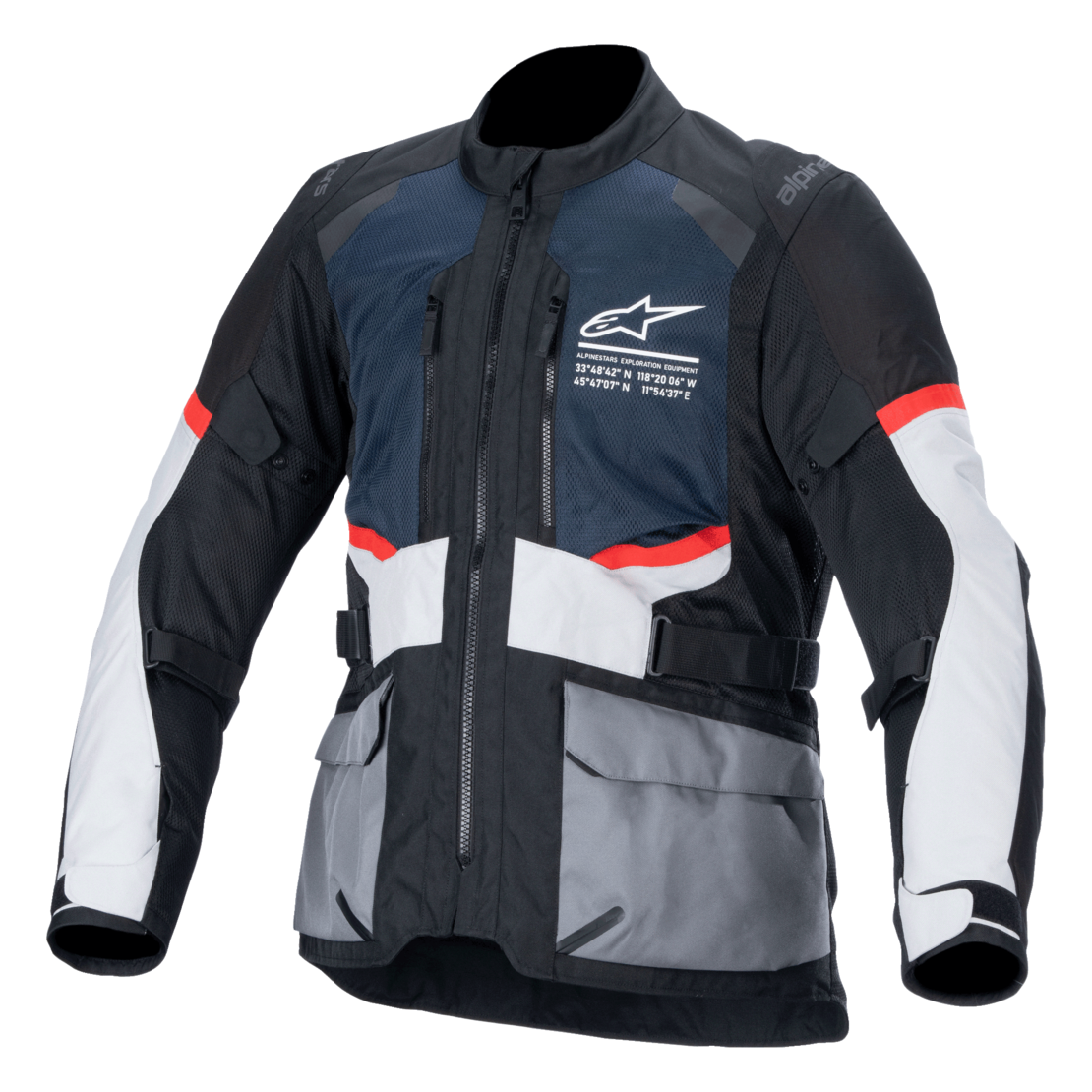 מעיל אדוונצ׳ר קיץ Alpinestars Andes Air Drystar שחור/אפור/כחול