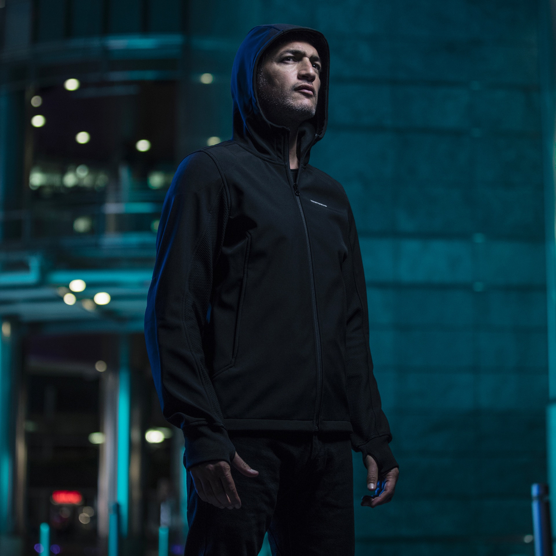 מעיל סופטשל SPIDI Hoodie Armor Evo שחור/אדום