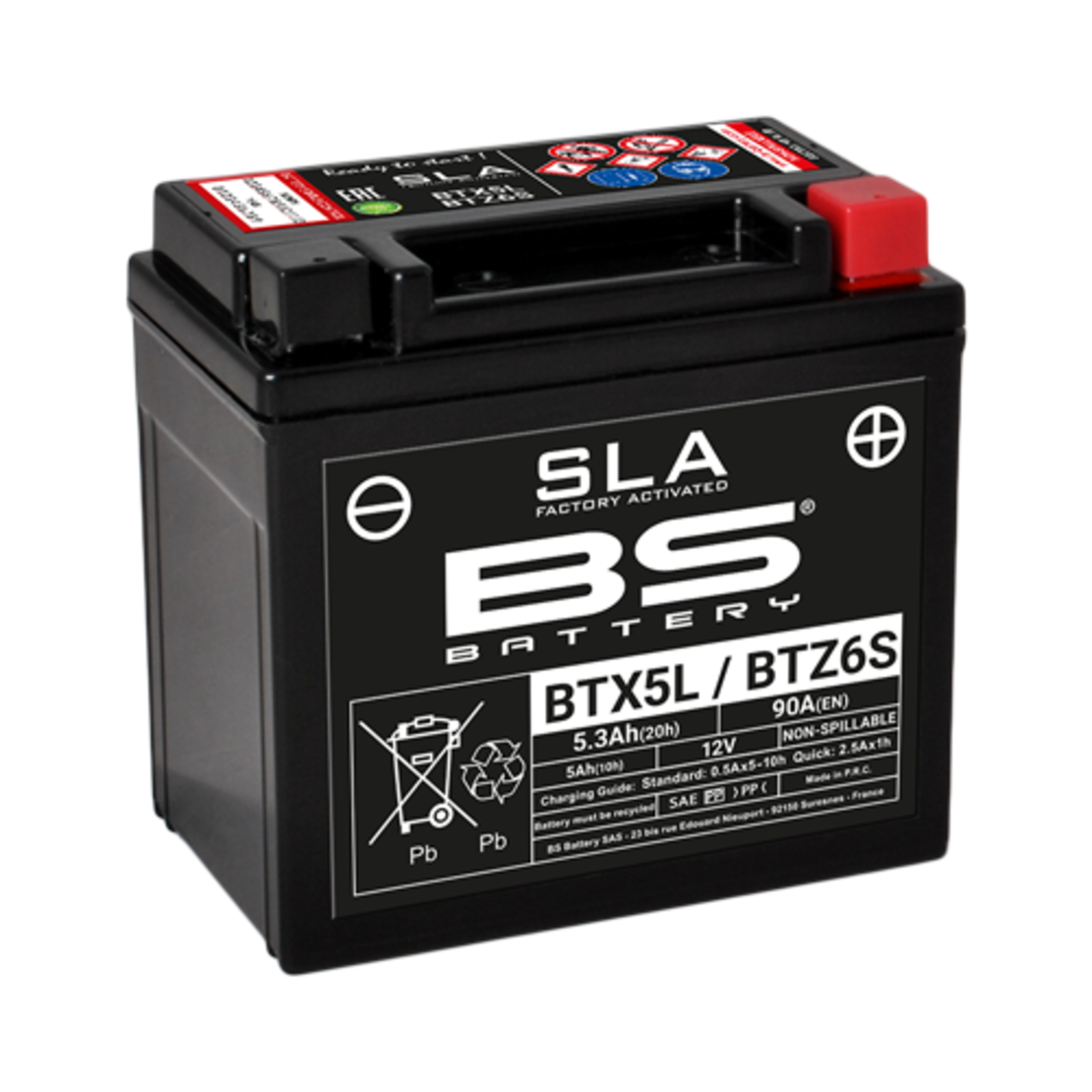 מצבר BS BATTERY SLA BTX5L/BTZ6S (FA)