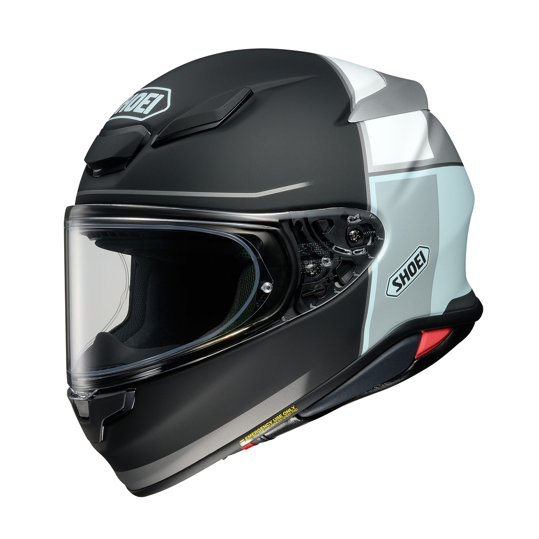 קסדת SHOEI NXR2 YONDER TC-2 שחור/אפור/טורקיז