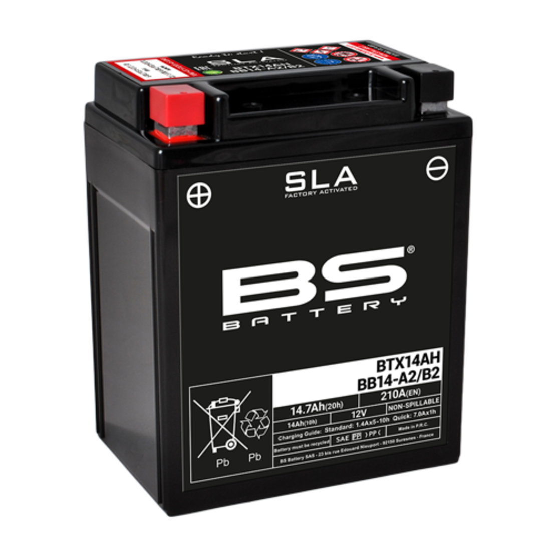 מצבר BS BATTERY SLA BTX14AH/BB14-A2/B2 (FA)