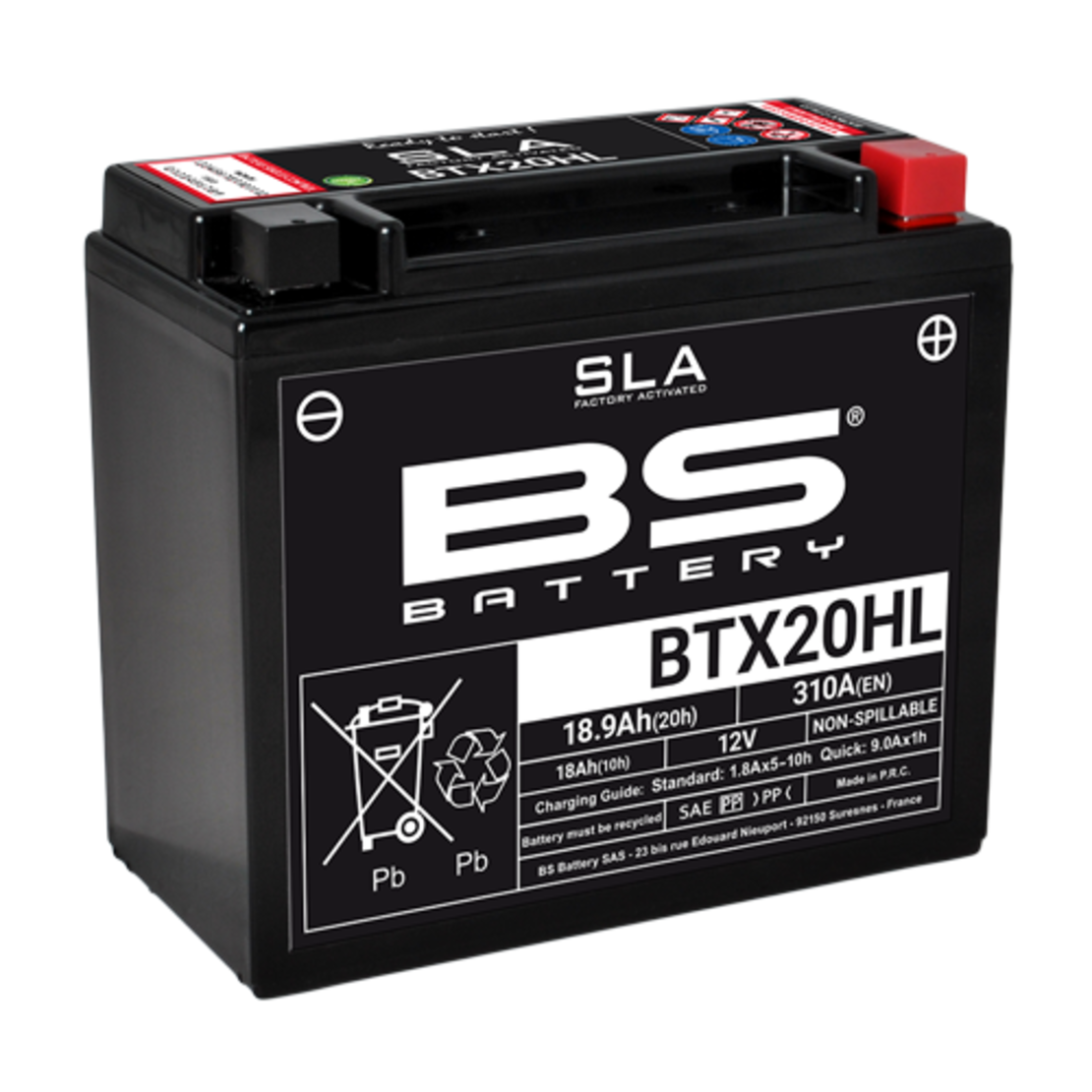 מצבר BS BATTERY SLA BTX20HL (FA)
