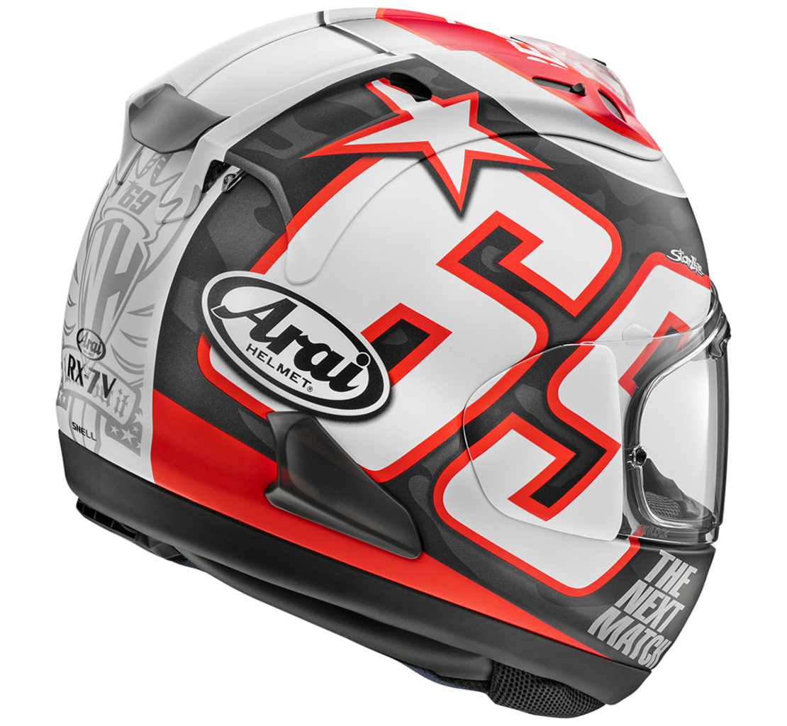 קסדת אראי Arai RX-7V אפור/אדום/לבן מט