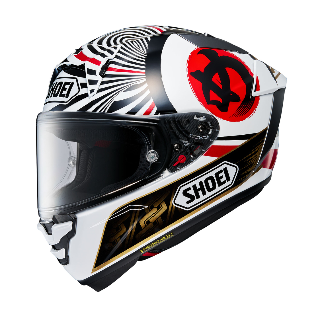קסדת SHOEI X-SPR PRO MARQUEZ MOTEGI 4 TC-1 לבן/שחור/אדום