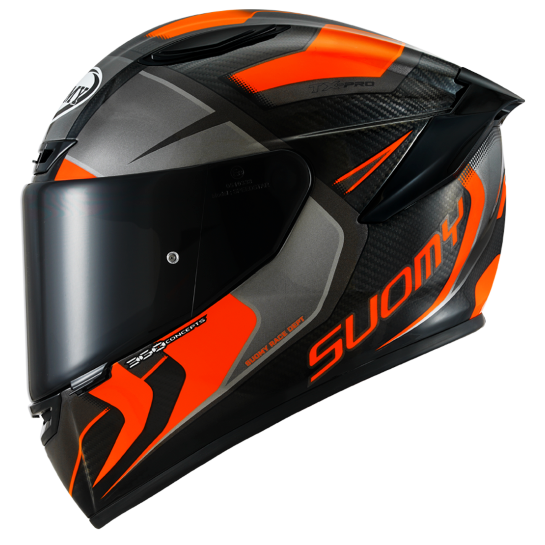 קסדת ספורט Suomy TX-PRO קרבון/שחור/כתום