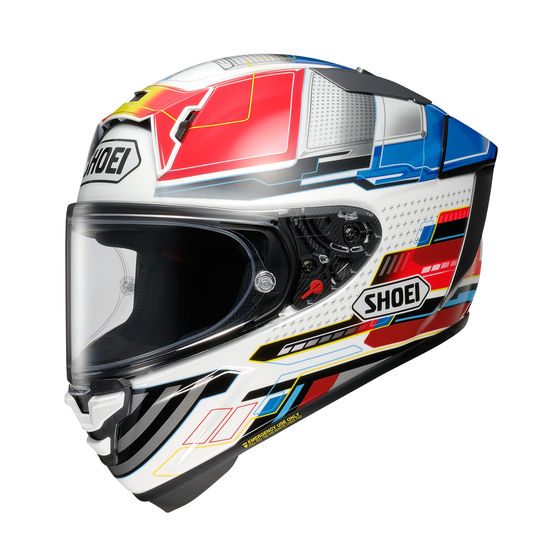 קסדת SHOEI X-SPR PRO PROXY TC-10 לבן/אדום/כחול
