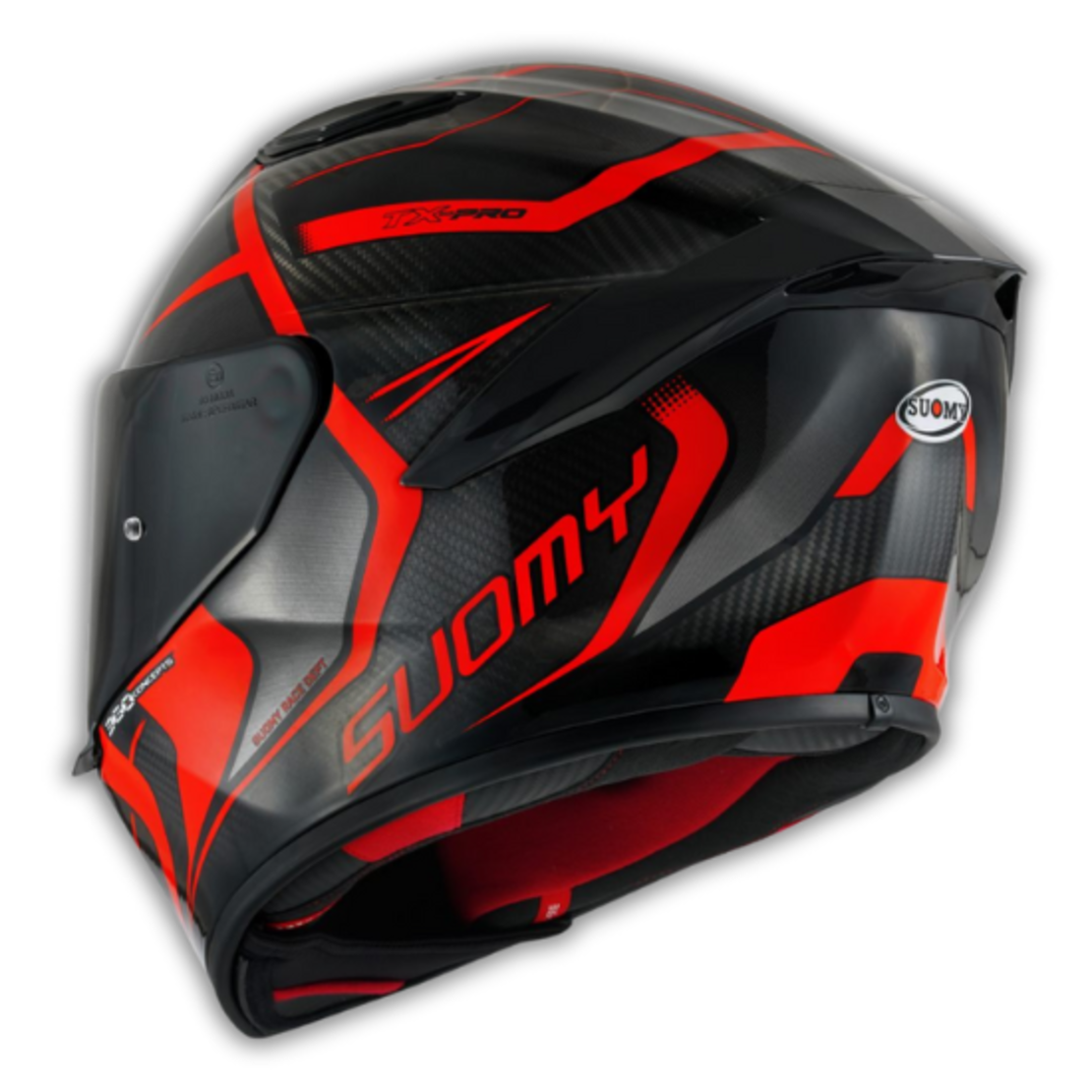 קסדת ספורט Suomy TX-PRO קרבון/שחור/אדום